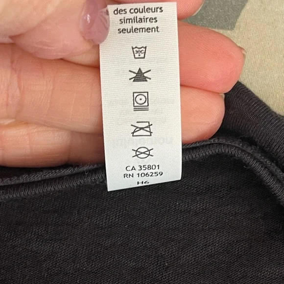 Lululemon Black Burnout Fabric Irregular Hem Top - Picture 7 of 7